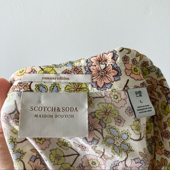 SCOTCH & SODA MAISON SCOTCH Long sleeve floral print SUMMER EDITION size Large - Picture 3 of 5